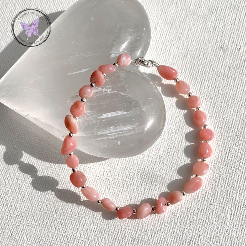 Pink Opal Nugget Bracelet
